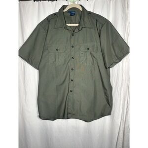 Propper army green tactical dress shirt size XL button down LL11